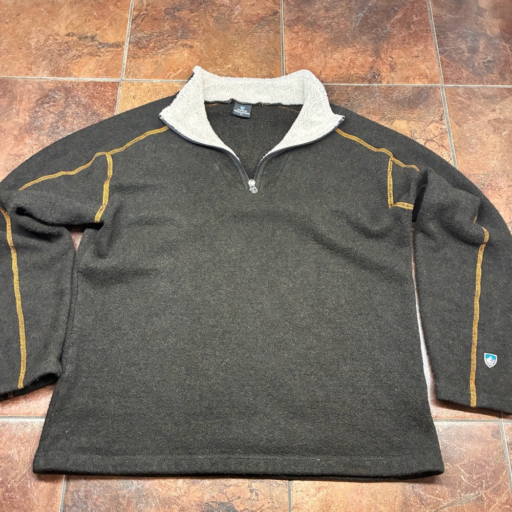 Kuhl Men's Dark Brown Zip-Up Sweater